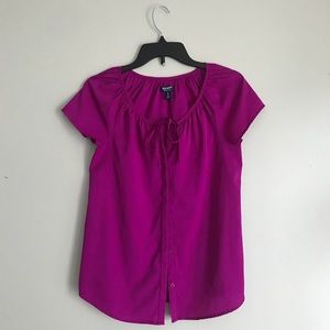 Old Navy purple, capped sleeve top.